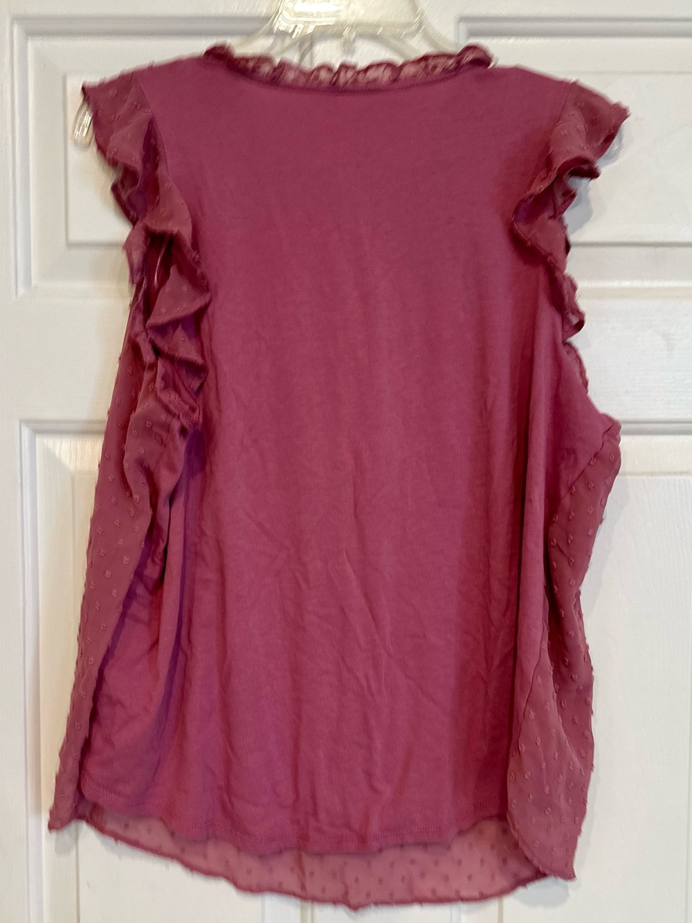Lauren Conrad Blouse | Size XXL Swiss Dot Ruffles - Picture 6 of 6
